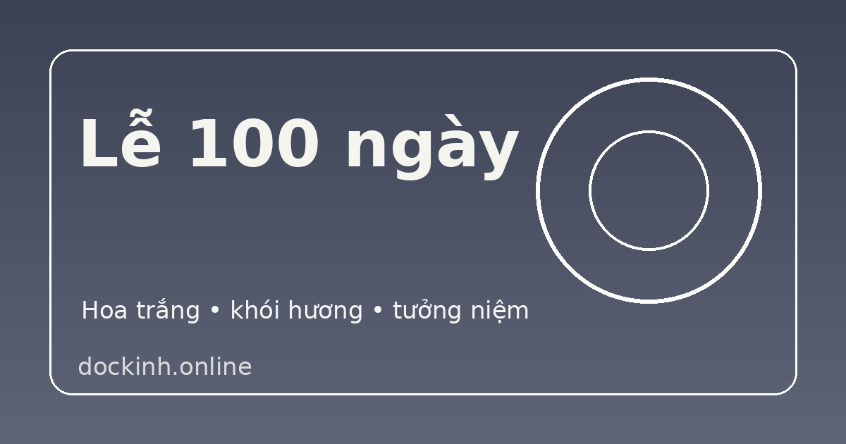 Bàn lễ 100 ngày cho người mới mất với di ảnh, hoa trắng, chén nước và khói hương nhẹ trong không gian tưởng niệm trang nghiêm
